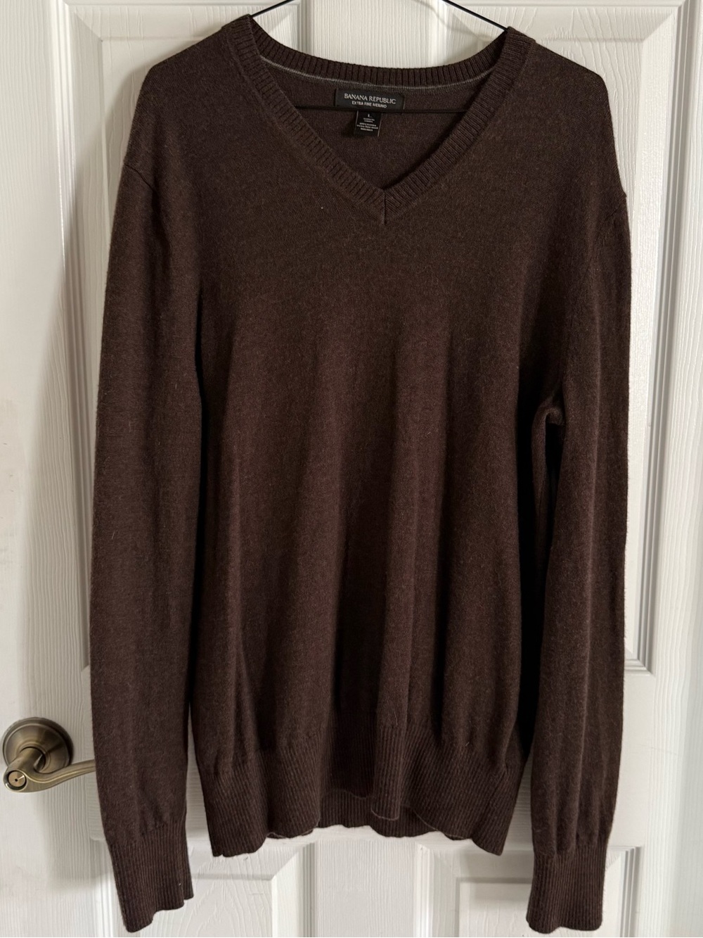 Chocolate Brown Merino Wool Sweater
